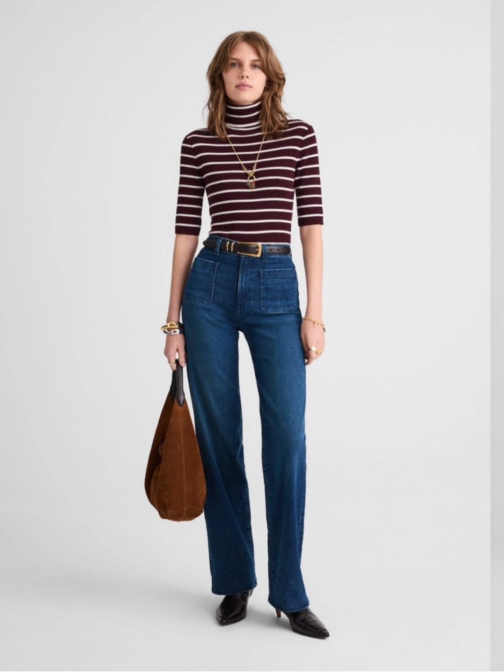 The Emmett Wide-Leg Full Length Jean: Patch Pocket Edition